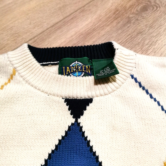 Vintage 90s Jantzen Golf Sweater Men's Size XL - Picture 3 of 6